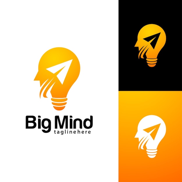 Шаблон дизайна логотипа Big Mind