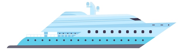 Big modern yacht Power motor boat icon