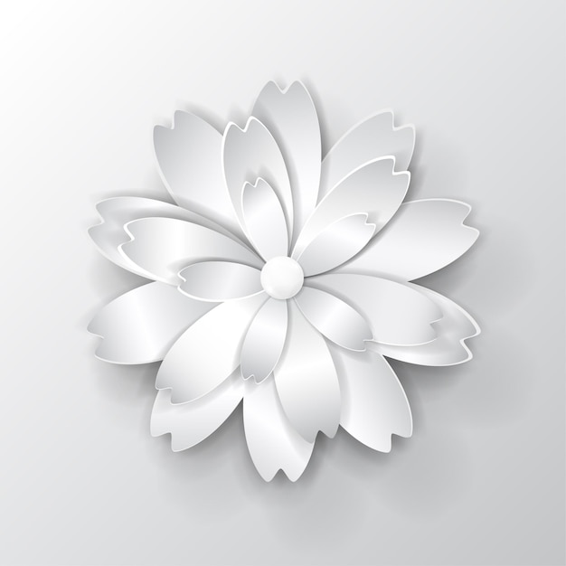 Vector big paper flower