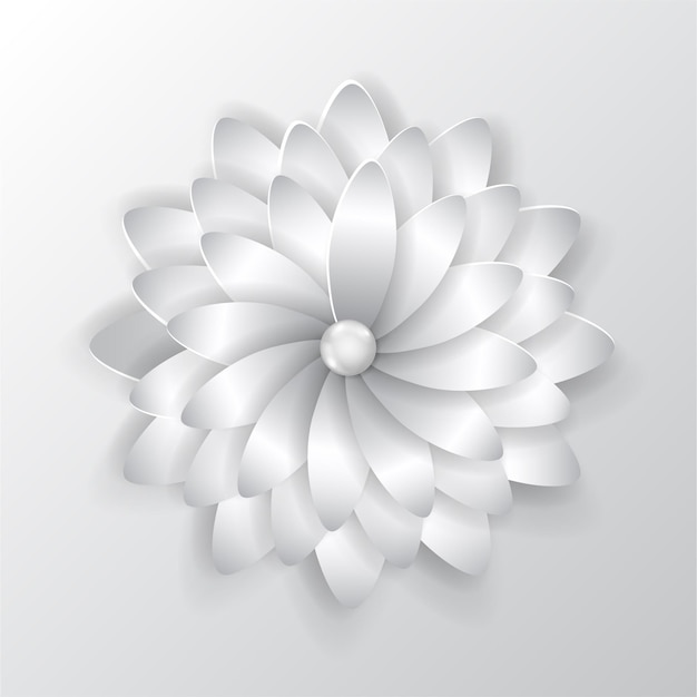 Vector big paper flower