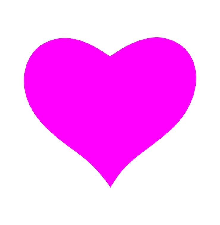 वेक्टर the big pink heart vector icon