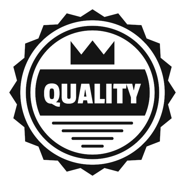 Big quality logo simple illustration of big quality vector logo for web