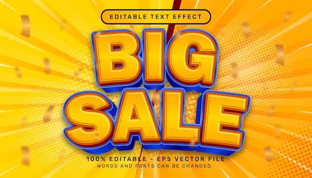 big sale 3d text effect and editable text effect