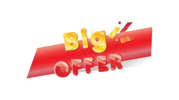 big sale 3D Text Vector