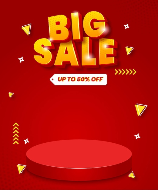 Big sale background for promotion