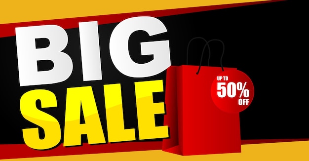 Vector big sale banner background