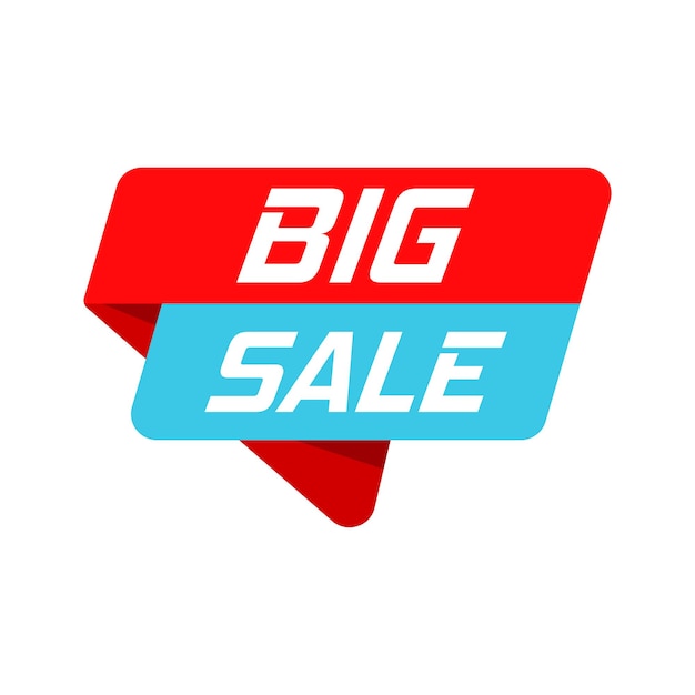 Big sale banner badge icon Vector illustration Business concept big sale pictogram