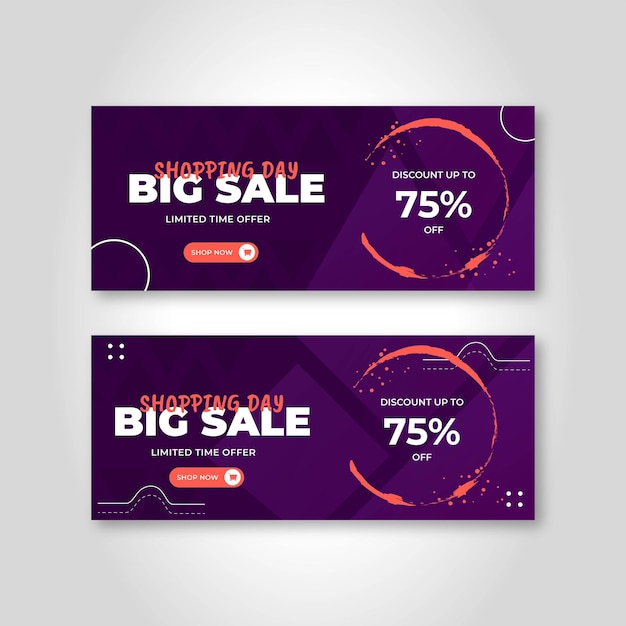 Big sale banner business promotion template design Premium Vector