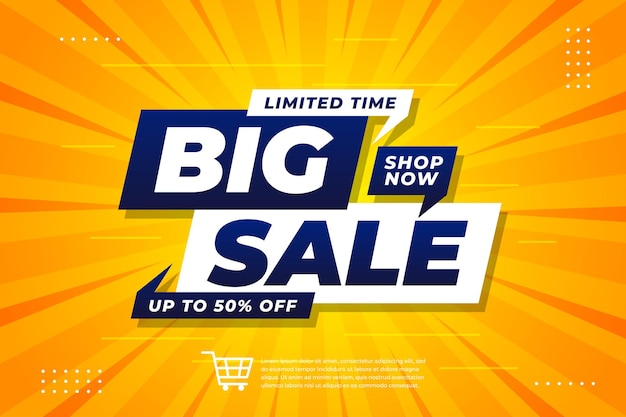 Big sale banner promotion