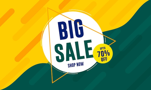 Vector big sale banner template design