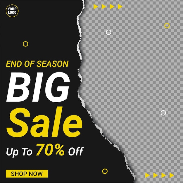 Big Sale banner template and special offer