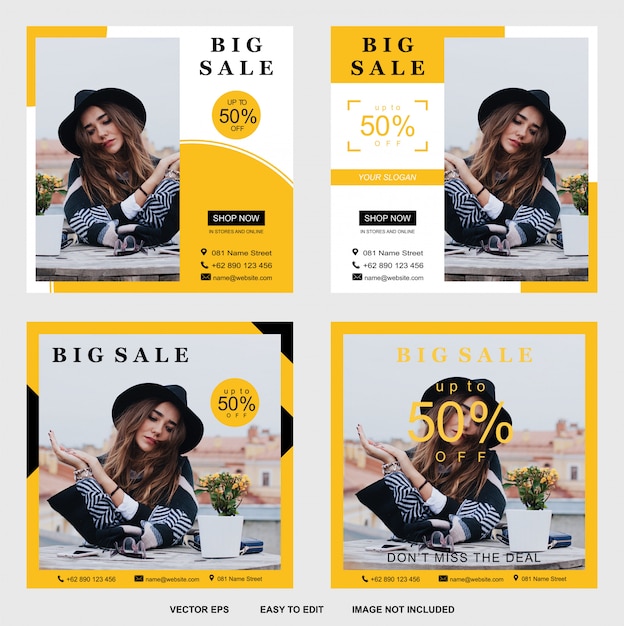 Big sale banner template