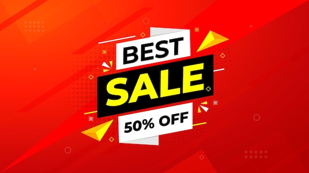 Векторный шаблон Big Sale Banner Предложение Этикетка продажи и скидки Фон дизайн маркетингового плаката