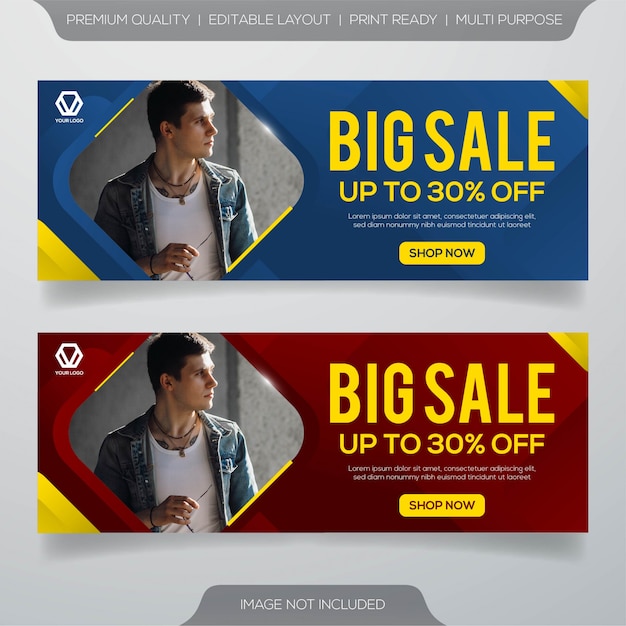 Vector big sale banners