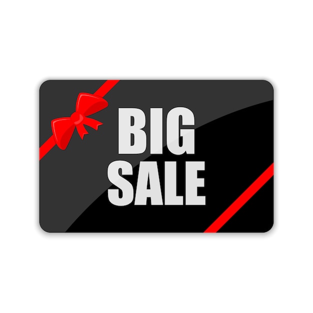 Big Sale card.  illustration