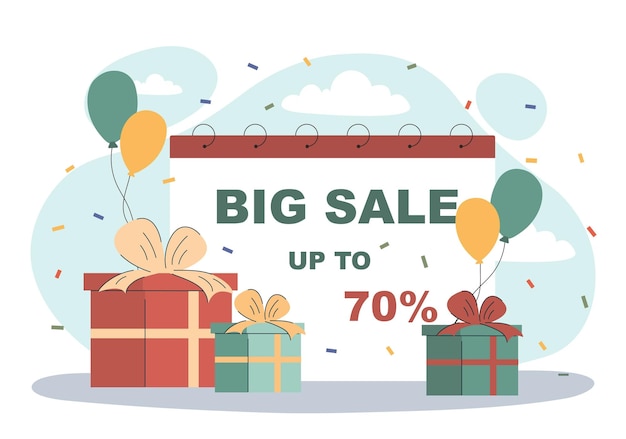 Big sale concept