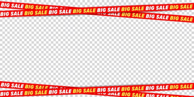 Big sale crossed tape frame border design element