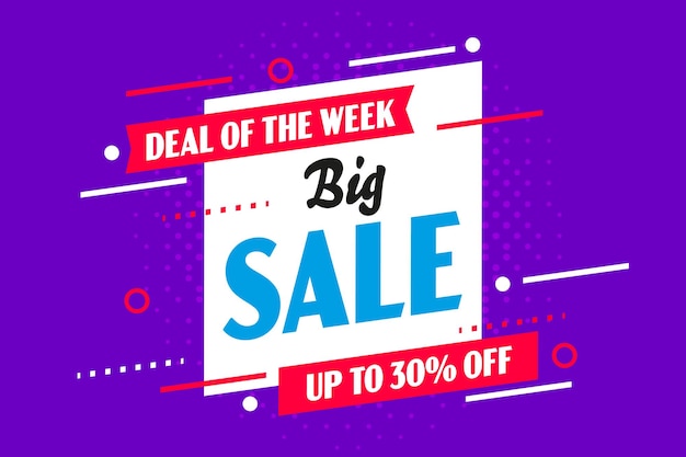 Big sale deal of the week thirty percent off