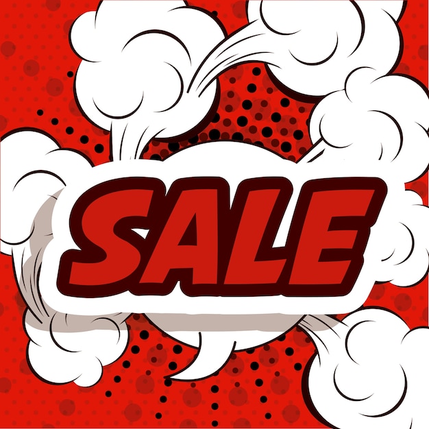 Vector big sale design over pointed background