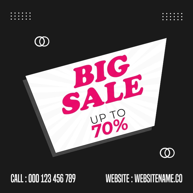 Big sale discount banner