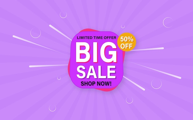 Big sale editable banner for promotion and marketing