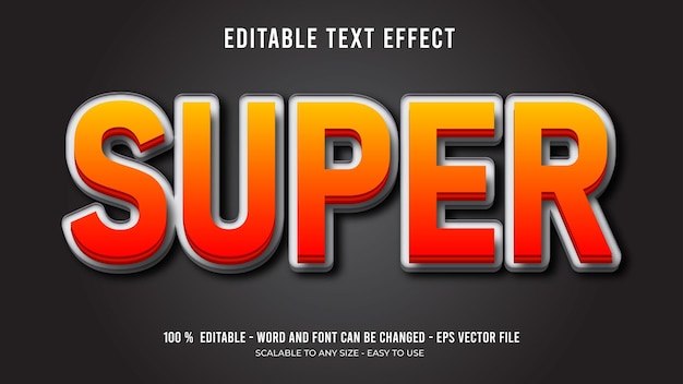 big sale editable text effect