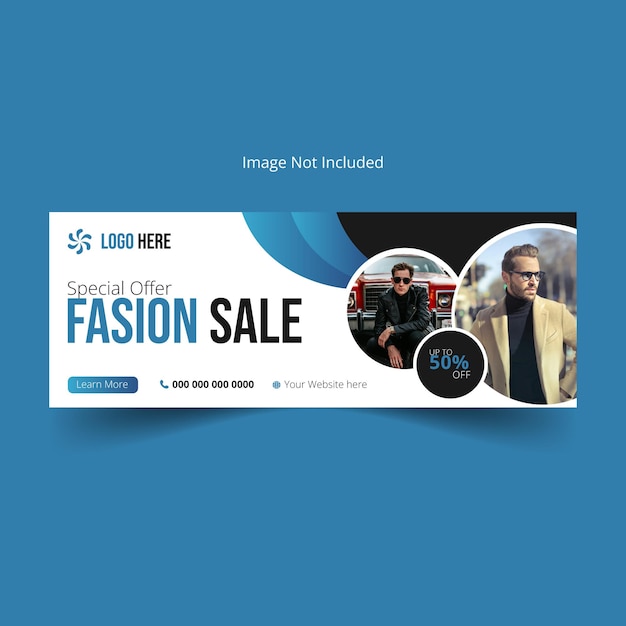 big sale fashion social media facebook cover banner and web cover template