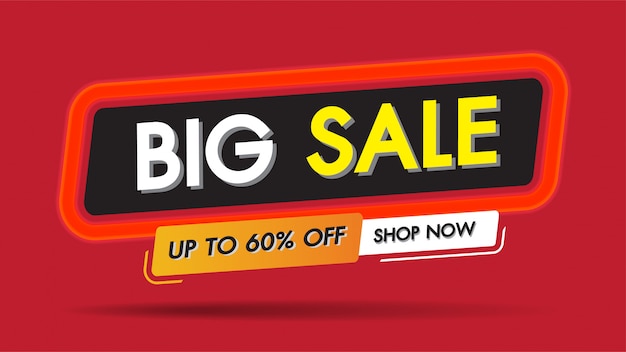 Big Sale fire burn frame template banner discount concept