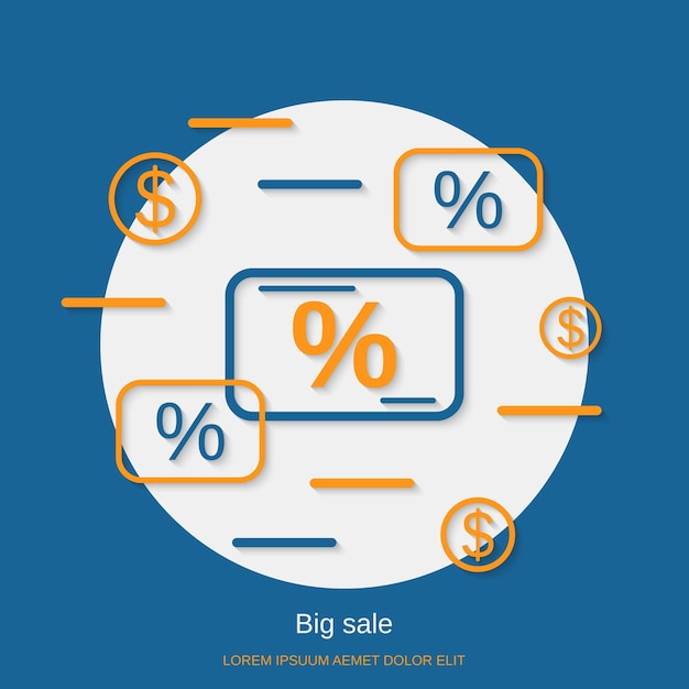 大きな販売フラットなデザイン スタイルのベクトルの概念図