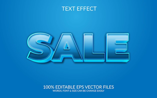 Big Sale Fully editable 3d text illustration design template design