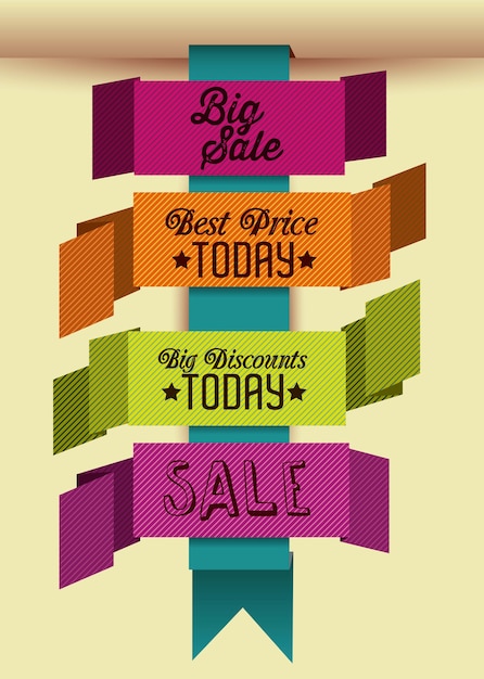 Big sale icons and labels