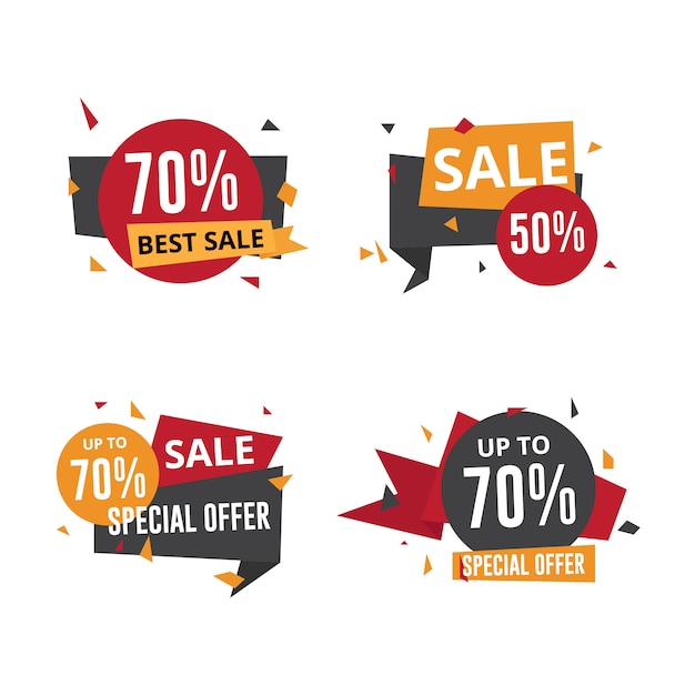 Big sale labels badges template