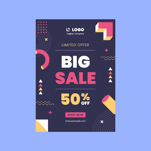 big sale limited offer promotion poster