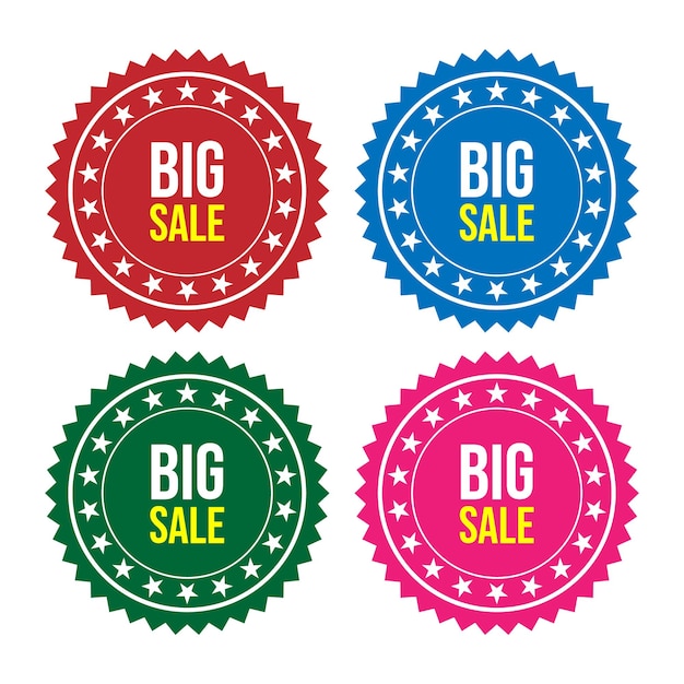 Vector big sale offer patch design