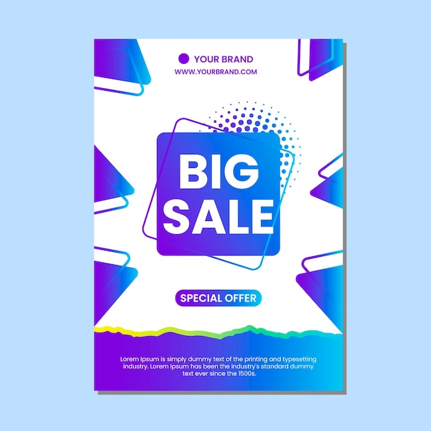 big sale poster template