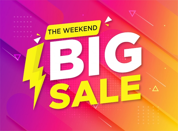 Big sale promotion banner template 