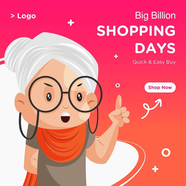 Big sale shopping days banner design