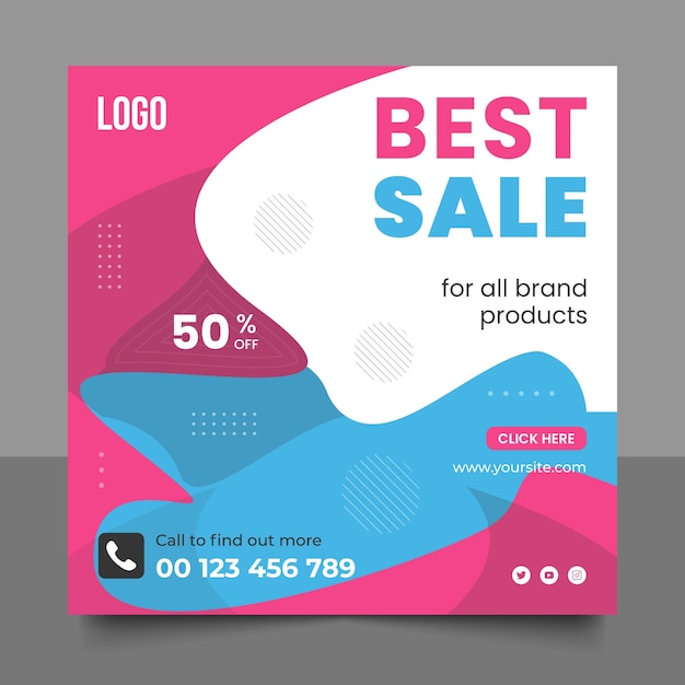 Big sale social media banner