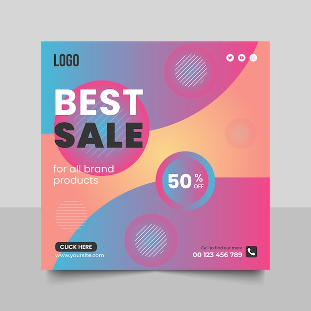 big sale social media banner
