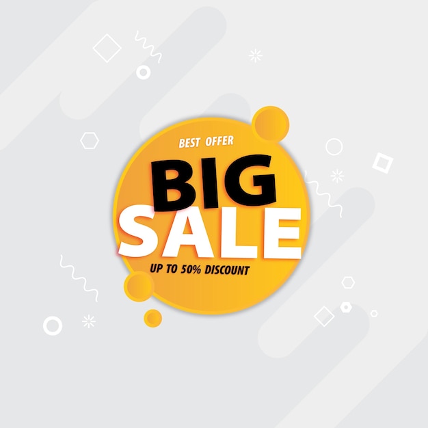 Big sale special offer tag