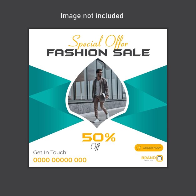 Big sale for summer fashion social media post or instagram vector design