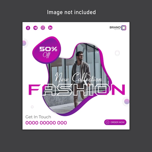 Big sale for summer fashion social media post or instagram vector design