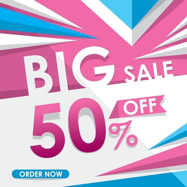 Vector big sale template design