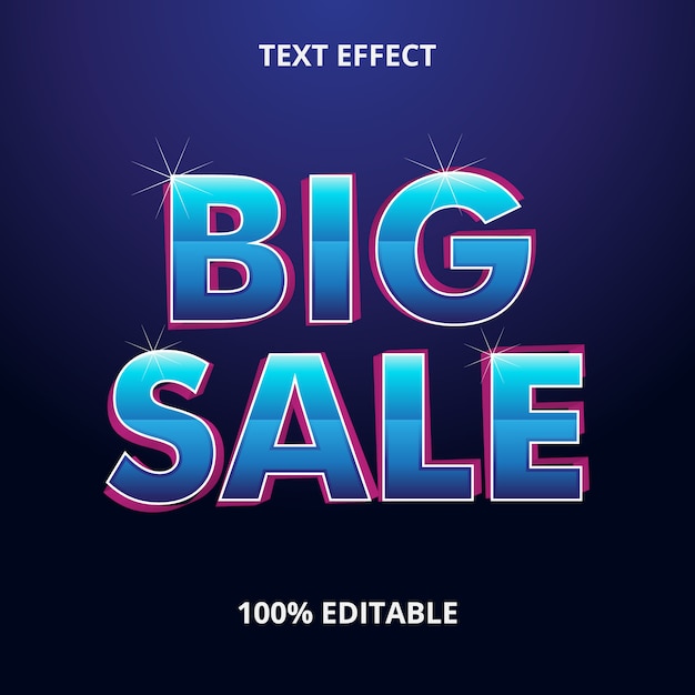 Big Sale Text Effect Premium Eps