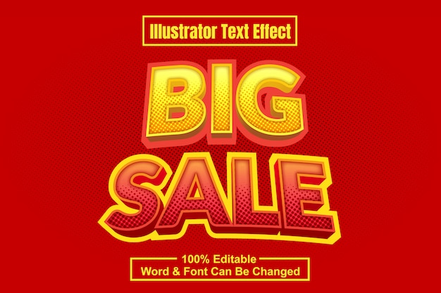 Big sale text effect