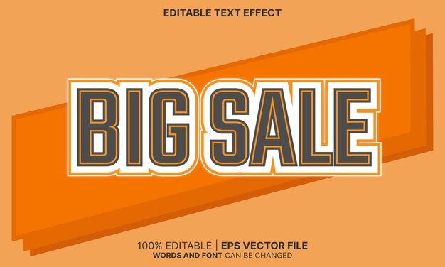 Big sale text effect