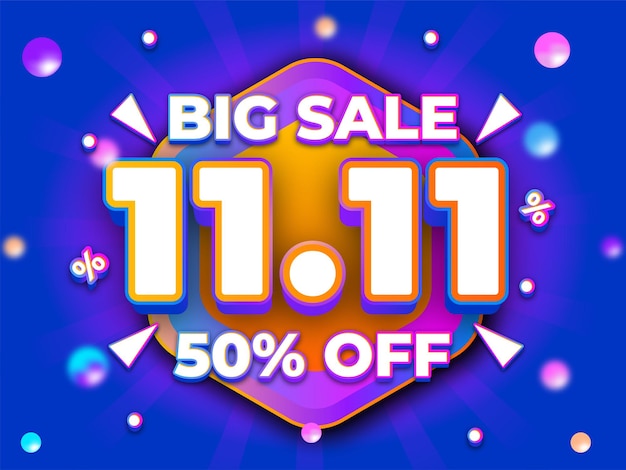 Big sale text effect