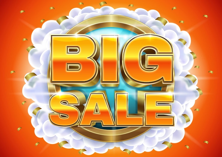 वेक्टर big sale text style