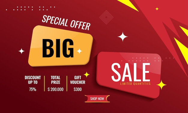 Big sale vector design element template