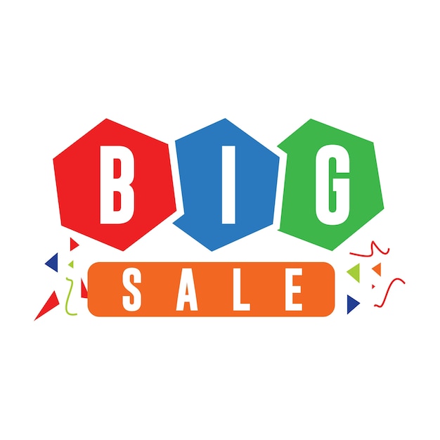 Big Sale Vector Template Design